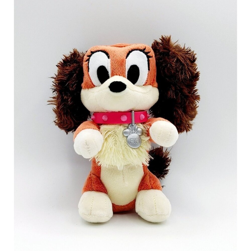 Disney Fifi Puppy Dog Lovey Plush Stuffed Toy 6” Disney Store Pluto’s Girl